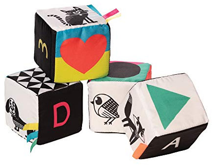 Manhattan Spielzeug Wimmer-Ferguson Mind Cubes Weiches Baby-Aktivitätsspielzeug