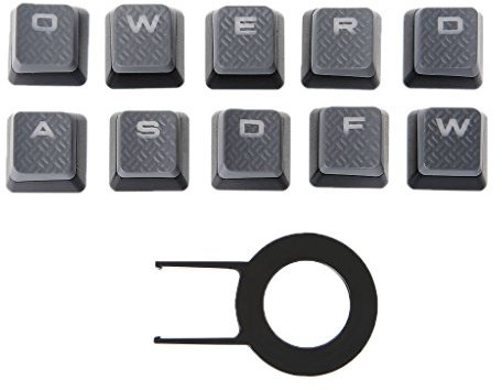 smallJUN - Set di 10 copritasti per tastiera meccanica Corsair K70 K65 K95 G710 RGB STRAFE grigio