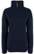 OXMO OXCarry Damen Strickpullover Troyer Grobstrick Pullover mit Troyerkragen Rippbündchen Label-Details Regular fit, Größe:L, Farbe:Insignia B (791991)