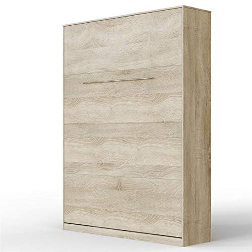 SMARTBett Schrankbett Standard Eiche Sonoma 140 Vertikal