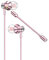 SOSOFLY Gaming E-Sports Anchor Headset Dual Wheat Metal in-Ear Wire Control Headset (Rose Gold)