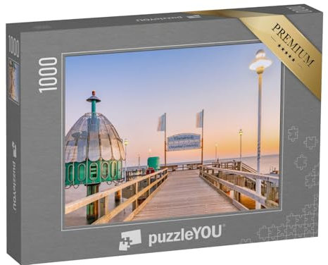 puzzleYOU: Puzzle 1000 Teile „Vineta-Brücke Ostseebad Zinnowitz und Taucherglocke auf Usedom, Deutschland“ – aus der Puzzle-Kollektion Usedom