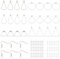 UNICRAFTALE 48 Stück 6 Stile Hypoallergene Hohle Creolen 304 Edelstahl Drahtwickel Set Zur Herstellung von Tropfenohrringen Mit Ohrringhaken Offene Ringe Springen Für Die DIY-Schmuckherstellung