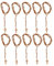 10 Stück Holz Rosenkranz auf 10 Stück Holz Rosenkranz Jesus Holz Rosenkranz Perlen Impressum Katholischen Unisex Stil Holzperlen Kreuz Rosenkranz Halskette Schmuck für Männer Frauen(Hellbraun)