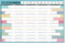 Colorage Wandkalender 2025 - Wandplaner von Januar 2025 bis Dezember 2025, Kalender A1, Planer Familienkalender, Morandi's Color, 850 x 580 mm