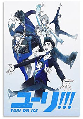 Anime Yuri On Ice Poster, dekoratives Gemälde, Leinwand, Wandkunst, Wohnzimmer, Poster, Schlafzimmer, 30 x 45 cm