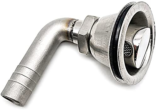 Doumneou Boat Fuel Tank Vent, 316 Stainless Steel Flush Gas Fuel Tank Vent for Yacht
