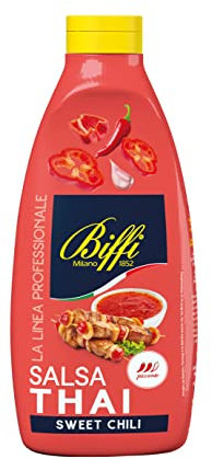 Biffi - Salsa Thai Sweet Chili Agrodolce - Leggermente piccante - Flacone da 1kg