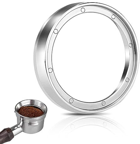 HOLIHOKY Sage Dosing Funnel 54mm, Edelstahl Siebträger Trichter mit 8 Starken Magnetisch, Espresso Trichter Barista Zubehör Dosiertrichter, Kaffee Dosierring für 54mm Siebträger