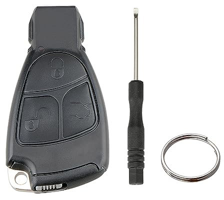 3 Tasten Fernbedienung Schlüsselgehäuse Kompatibel für Mercedes Benz W169 W202 W203 W208 W210 W211 W245 (3 Tasten)