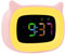 Seutgjie Réveil Enfant Lumineux pour Adolescent/Fille/Garçon, Réveil Veilleuse Enfant à RGB 8 Couleurs & 18 Sonneries & 2 Alarmes, Réveil Enfant Éducatif 12/24 Heures avec Mode de Répétition (Rose)