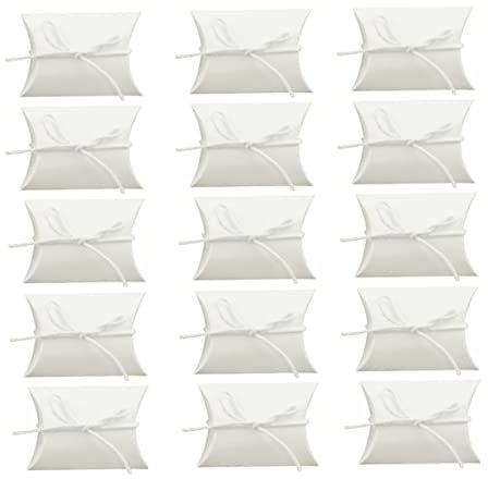 HOMSFOU 100 Stück Kartons weißer Karton Weihnachts-Kleiderboxen für Geschenke Geschenkboxen für Geschenke Geschenkbehälter Süßigkeitenbeutel für Partybevorzugungen Dreifarbig Kraftpapier