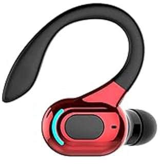 Bluetooth Headset mit Mikrofon Handy Telefon Wireless Freisprech In Ear Einzeln Kopfhörer Bluetooth Kabellos Earbud mit Ohrbürgel Schnurlos Ohrhörer Freisprecheinrichtung Ohr für Business Büro Fahren