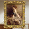 FJXMFRAME Goldener Bilderrahmen, 28 x 35 cm, Vintage-Stil, kunstvoller Bilderrahmen, antiker Barock zum Aufhängen, passend für 28 x 35 cm oder mattiert für 20 x 25 cm große Fotos