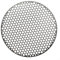 Professionelle Grillmatte aus Edelstahl, rundes Grillnetz zum Kochen im Freien (26 cm)