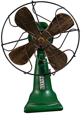 OUNONA Fan Modeling Ornament Vintage Table Decor Resin Fan Adornment Desk Accessories Home Dec