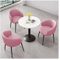 Esstisch Mit Stühlen Set, Runder Esstisch Moderner Küchentisch Set, Esstisch Und Esszimmerstühle, Platzsparendes Runden Möbel Essgruppe Sitzgruppe, Für Zuhause Wohnzimmer Küche Büro ( Size : Pink )