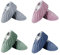 Cubrezapatos, 4 Pares Cubiertas de Zapatos Lavables Cubre Zapatos Reutilizables Cubrebotas para Zapatos son Antideslizantes y Resistentes al Desgaste, para Adulto el Hogar, la Oficina (4 Colores)