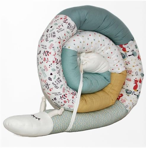 Bettschlange/Bettschnecke XXL *** Länge 250cm** Stillkissen, Seitenschläferkissen** (Fuchs)