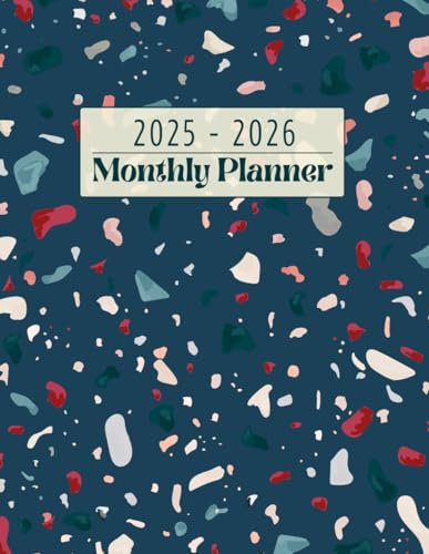 Two Year Monthly Calendar Planner 2025-2026 With Tabs Self Check In Holidays And Inspirational Quotes: Unique Blue Color Design To Plan For Daily Weekly And The Years Ahead Suitable For Men Women