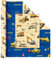 WERNNSAI Bagger Geschenkpapier – 1 Rolle Bagger Geburtstags Geschenkpapier Kinder Junge Baustelle Gelb/Blau Doppelseitig Trakor Muster Geschenk Deko Geschenkpapierrolle mit Schnittlini 43 cm x 10 m
