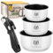 KARL HAUSMANN Topfset Induktion mit Abnehmbarer Griff - 3-Teilig - Edelstahl Kochtöpfe für Alle Herdarten - Kochtopf Set - Pfannenset - Pan Set Removable Handle - Töpfe - Topf Set - Kochgeschirr Set