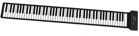 Rollbares Klavier -Tastatur Elektronische Klapptastaturaufladbar Tragbar für Musikliebhaber, Leichte Klavier und Kompakt für die Hand Zum Unterricht Im Klassenzimmer