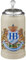 Hofbräuhaus München Stein Bierkrug Löwendekor mit Zinndeckel 1 L | Original Maßkrug | Bierglas mit HB Logo, Geschenkidee für Herren und Damen