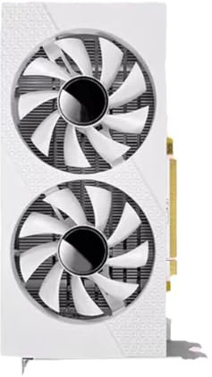 Vocdikficy Carte Graphique Radeon RX580 8G avec Mémoire Vidéo GDDR5, Carte Vidéo AMD avec Double Ventilateur de Refroidissement, Sortie DVI, Interface 256 Bits, pour Ordinateurs de Bureau de Gaming.
