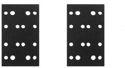 80 * 133mm Foam Sanding Pads, 2 Pcs Hook and Loop Soft Sponge Cushion Interface Buffer Pad, Sander Backing Pads for Festool RTS 400, RS 400, RTSC 400 Sander