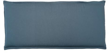 Generisch Bankauflage - 48 x 115 cm - Hellblau - Polyester - 2-Sitzer - mit Stehsaum
