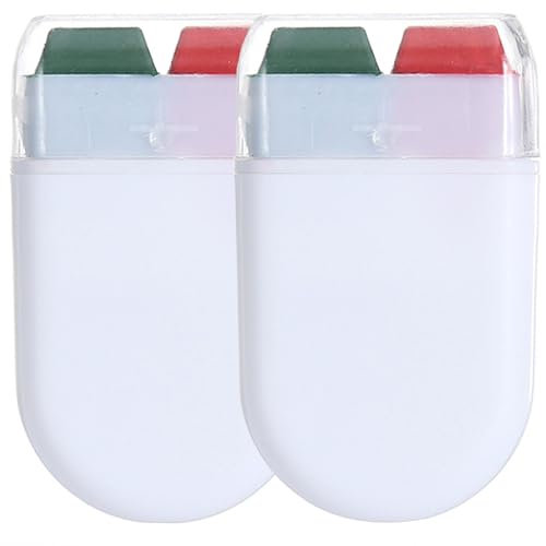 2 piezas Pintura facial Crayones No fading Pintura de cara verde roja Palgaciones portátiles Sports Sports Black Stick para Softball Football Baseball Parade