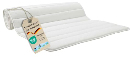 Bodyprotect Kaltschaum Topper 120x200 cm, Matratzenauflage, Matratzenbezug 120 x 200 cm, Matratzentopper, Allergiker geeignet, Schoner für Matratze bis 30 cm, Oeko-TEX, Made in EU