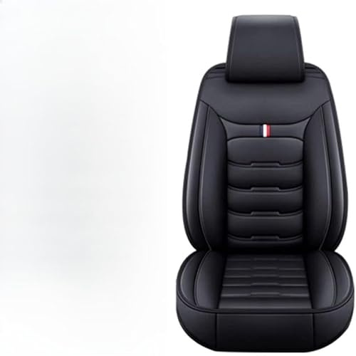 Autositzbezüge für Audi Q4 e-tron/Q4 Sportback e-tron/Q5/SQ5 8R/SUV FY/80A SUV, Sitzbezüge Auto Leder，Wasserdicht, Atmungsaktiv, 5-Sitzer, Bequemes Fahren(Black)