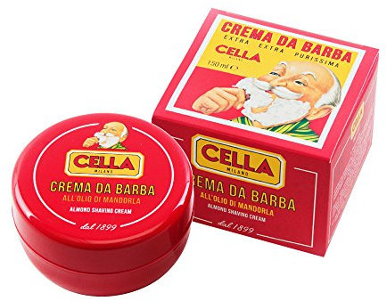 Cella rasiercreme 150 gr - mit Mandelöl. Rasiercreme im tigel