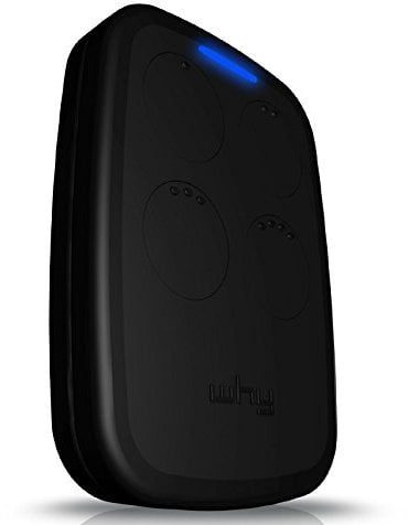 WHY EVO Telecomando rolling code multifrequenza da 280 a 868 mhz, apricancello autoapprendente programmabile, radiocomando ad ampio raggio con 4 pulsanti Nero Black Licorice