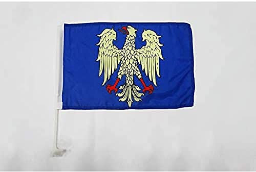 AZ FLAG - Autofahne Friaul-Julisch Venetien - 45x30 cm - Friuli-Venezia Giulia In Italien Autoflagge 30 x 45 Cm - Auto Flaggen