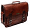 HULSH Handgefertigte Welt-Kuriertasche für Herren, Leder, 45,7 cm (18 Zoll), für große Frauen, Schultertasche, Braun, Laptop-Computer-Aktentasche, bester Vintage-Look, braun, L, Vintage