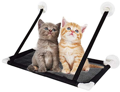 PETCUTE Hamaca para Gato Hamaca Ventana de Gato Camas Tomar el Sol para Gato Camas para Ventanas con Ventosa hasta 10 kg