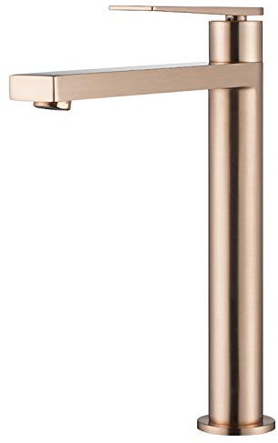 StoneArt Waschtischarmatur Wasserhahn Bad Einhebel-Mischbatterie Badarmatur Waschbecken Badezimmer Leeo 971226 rose, 29cm, matt