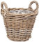 Pflanzkorb VERONA-9 Rund ca. D30cm Rattan Übertopf Blumenkorb Korb mit Henkeln