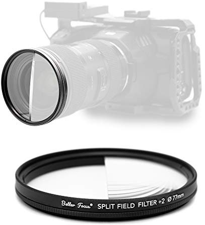 Better Focus - Lente diottrice rotabile Split Field + 2 filtri 77 mm 82 mm 67 mm 72 mm - Prisma Filter - Lente macro - Accessorio macro - Prism Fotografia - Regalo per fotografo (Divisione Diotter 77