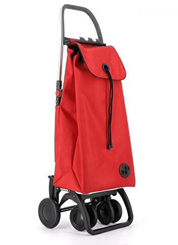 Klappbarer Einkaufstrolley Rolser I-Max MF 4 Räder (2 drehbare) - Rot