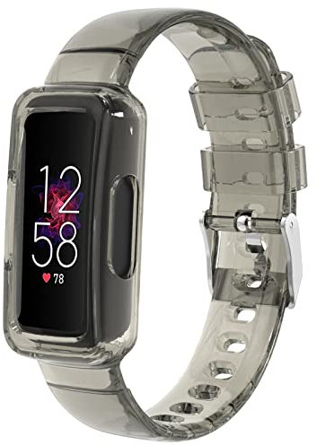ISABKAE Sport Armband kompatibel mit Fitbit Inspire 2, Weiche Silikon Ersatz Armband mit Eingebaute Schutzhülle,Weiche Silikon Ersatz Armband kompatibel mit Fitbit Luxe/Inspire/Inspire HR/Ace 2/Ace 3