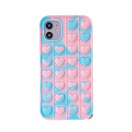CrazyLemon Hülle Silikon für iPhone 7/8 / SE 2020 4.7 Fidget Toy Case für Kinder Mädchen Mode Fälle Spaß Zappeln Handyhülle Komisch Schutz Hüllen - Tarnung 02