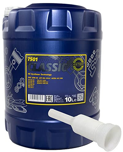Motoröl Motor Öl MANNOL Classic 10W-40 API SN/CH-4 10 Liter mit Ausgießer