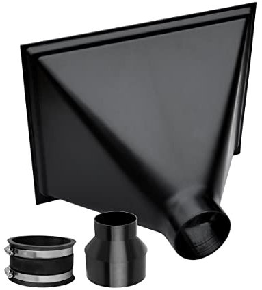 POWERTEC 70346 Big Gulp Staubhaube mit 10,2 cm Flex-Manschette und 10,2 cm bis 6,4 cm Reduzierstück