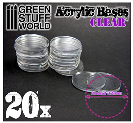 Acrylsockel - rund, 32 mm, transparent