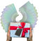 20 Stück Weihnachtsfolien-Geschenkanhänger mit Faden, Bastelanhänger, Kindergeburtstag, Mitbringsel, Taschenanhänger, leere Geschenkanhänger aus Kraftpapier mit Schnur, Hochzeitsgeschenkboxen – 6,5 cm