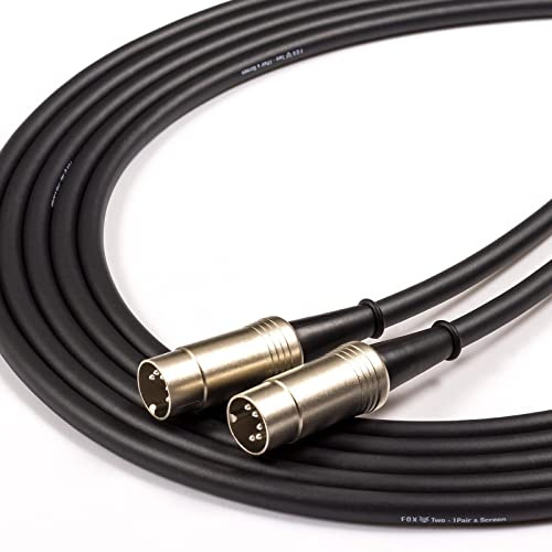 Midi DATA Cable. Keyboards, Korg, Roland, Novation Synth 5 Pin Din Lead [30cm, Black]